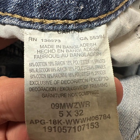 Wrangler Dark Blue Boot Cut Denim 5x32 - Picture 5 of 5